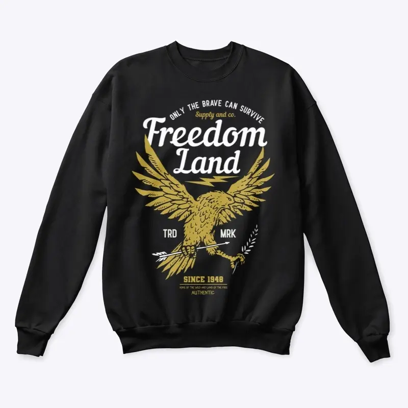 Freedom Land, Unisex Crewneck Sweatshirt