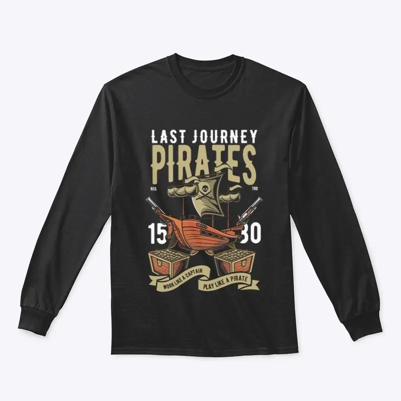 Pirate Ship, Long Sleeve Tee