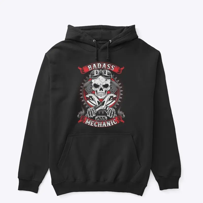 Badass mechanic, Unisex Pullover Hoodie 